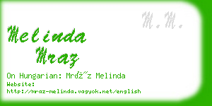 melinda mraz business card
